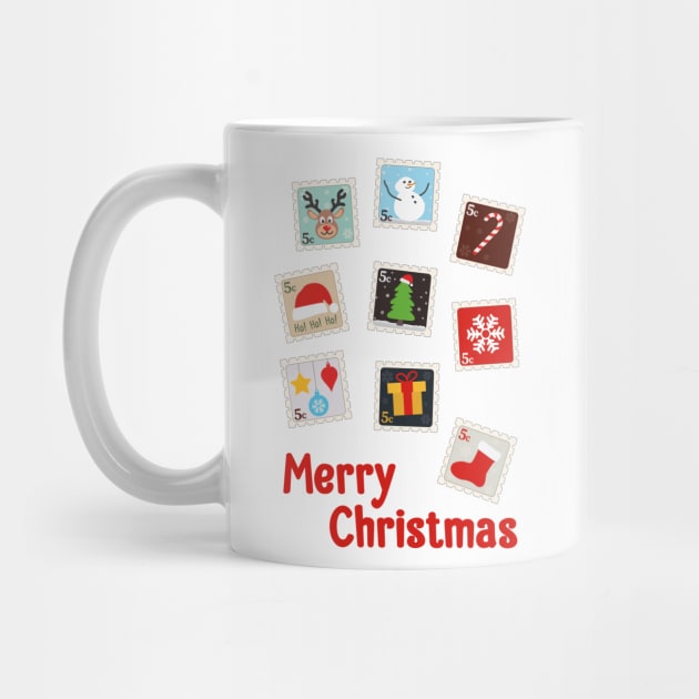 Cute Postage Stamps | Christmas Gift Idea by Fluffy-Vectors